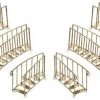The Christmas Palace MARK ROBERTS 16" - 22" GOLD GRAND CHRISTMAS STAIRCASE SET OF 6