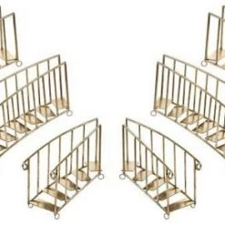 The Christmas Palace MARK ROBERTS 16" - 22" GOLD GRAND CHRISTMAS STAIRCASE SET OF 6