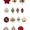 The Christmas Palace MARK ROBERTS 3-18" HOLLY TRADITION ORNAMENT SET OF 30 Yuletide Traditions