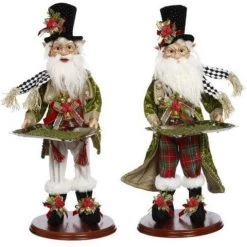 The Christmas Palace MARK ROBERTS 20" EAGER ELVES WITH PLATTERS ASSORTED SET OF 2