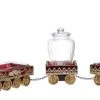 The Christmas Palace MARK ROBERTS 52 X 14" SANTA & ELVES TRAIN WITH JAR SET