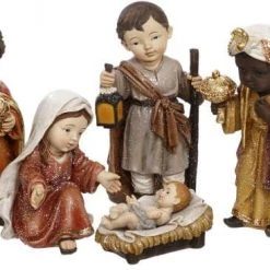 The Christmas Palace Nativity & Stables MARK ROBERTS 10" CHILDRENS NATIVITY SET OF 7