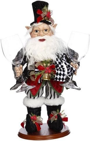 The Christmas Palace MARK ROBERTS 20" ELF WITH WINE GLASSES Elves 1 The Christmas Palace MARK ROBERTS 20" ELF WITH WINE GLASSES Elves
