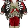 The Christmas Palace MARK ROBERTS 33.5" BLACK & WHITE DIAMOND NUTCRACKER Nutcrackers