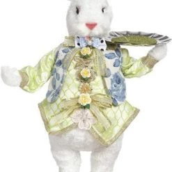The Christmas Palace MARK ROBERTS 19" RABBIT WITH PLATTER Easter