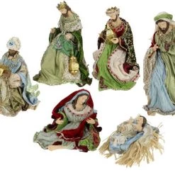 The Christmas Palace MARK ROBERTS 27" TRADITIONAL NATIVITY SET OF 6 Nativity & Stables