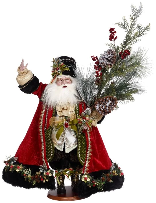 The Christmas Palace Santas MARK ROBERTS 33" SANTA WITH TREE 1 The Christmas Palace Santas MARK ROBERTS 33" SANTA WITH TREE