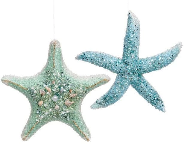 The Christmas Palace MARK ROBERTS 12" JEWELED STAR FISH ORNAMENT ASSORTED SET OF 2 Christmas Ornaments 1 The Christmas Palace MARK ROBERTS 12" JEWELED STAR FISH ORNAMENT ASSORTED SET OF 2 Christmas Ornaments