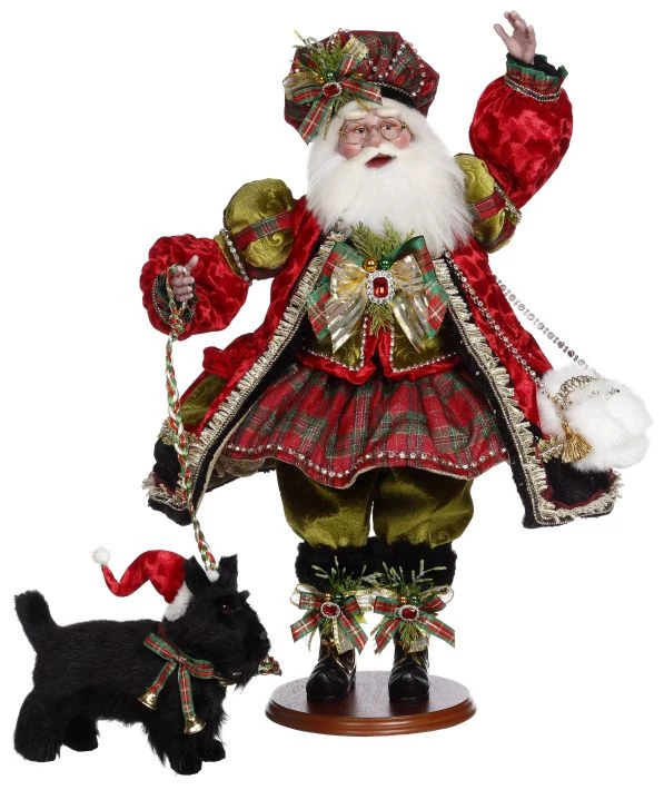 The Christmas Palace Santas MARK ROBERTS 2 FT HIGHLAND PLAID SANTA 1 The Christmas Palace Santas MARK ROBERTS 2 FT HIGHLAND PLAID SANTA