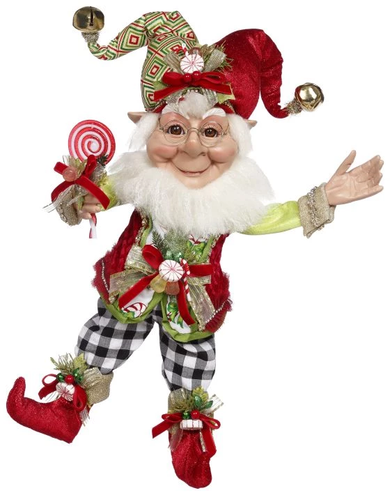 The Christmas Palace MARK ROBERTS 16.5" MEDIUM CANDY DANDY ELF 1 The Christmas Palace MARK ROBERTS 16.5" MEDIUM CANDY DANDY ELF