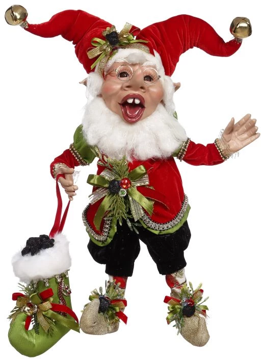 The Christmas Palace Elves MARK ROBERTS 17.5" MEDIUM COAL STOCKING ELF 1 The Christmas Palace Elves MARK ROBERTS 17.5" MEDIUM COAL STOCKING ELF