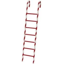 The Christmas Palace MARK ROBERTS 3 FT CANDY STRIPE LADDER Sleighs & Ladders