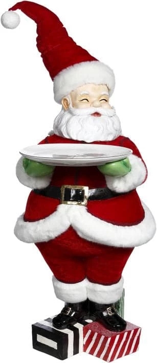 The Christmas Palace Santas MARK ROBERTS 29" SANTA WITH PLATE 1 The Christmas Palace Santas MARK ROBERTS 29" SANTA WITH PLATE