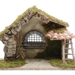 The Christmas Palace 13"X7"X10" ITALIAN STABLE Nativity & Stables