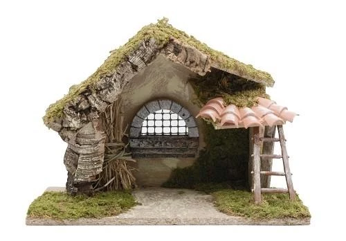 The Christmas Palace 13"X7"X10" ITALIAN STABLE Nativity & Stables 1 The Christmas Palace 13"X7"X10" ITALIAN STABLE Nativity & Stables