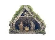 The Christmas Palace 11"X5"X9" ITALIAN STABLE INCLUDES 3 FIGURINES