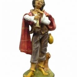 The Christmas Palace Nativity & Stables 12" SHEPHERD PLAYING HIS PIPE FIGURINE