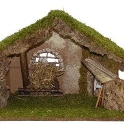 The Christmas Palace 20"X8"X12.5" ITALIAN STABLE Nativity & Stables