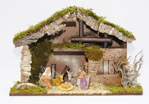 The Christmas Palace 18"X10"X12" ITALIAN STABLE INCLUDES 5 FIGURINES Nativity & Stables 1 The Christmas Palace 18"X10"X12" ITALIAN STABLE INCLUDES 5 FIGURINES Nativity & Stables