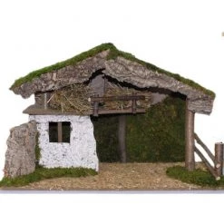 The Christmas Palace 31"X5"X19" ITALIAN STABLE