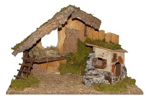 The Christmas Palace 22"X13"X15" ITALIAN STABLE Nativity & Stables 1 The Christmas Palace 22"X13"X15" ITALIAN STABLE Nativity & Stables