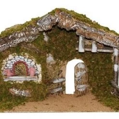 The Christmas Palace 20"X8"X12.5" ITALIAN STABLE Nativity & Stables