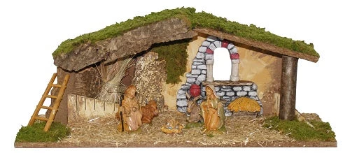 The Christmas Palace 24" X 9" X 9" ITALIAN STABLE INCLUDES 5 FIGURINES 2 The Christmas Palace 24" X 9" X 9" ITALIAN STABLE INCLUDES 5 FIGURINES