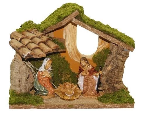 The Christmas Palace Nativity & Stables 11"X6"X9" ITALIAN STABLES INCLUDES 3 FIGURINES 1 The Christmas Palace Nativity & Stables 11"X6"X9" ITALIAN STABLES INCLUDES 3 FIGURINES