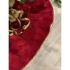 The Christmas Palace 64" RED VELVET WITH GOLD METALLIC BACK TRIM TREE SKIRT Skirts & Stockings