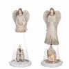 The Christmas Palace Angels & Toppers 11" LIGHT UP ANGEL SCENE SET OF 2