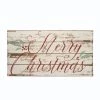 The Christmas Palace Table Tops 16" RETRO WOOD MERRY CHRISTMAS SIGN