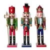 The Christmas Palace Nutcrackers 15" GLITZ AND GLAM NUTCRACKER ASSORTED SET OF 3