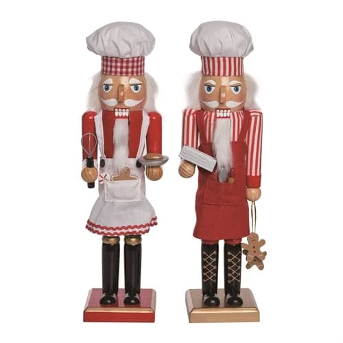 The Christmas Palace 15" SANTA BAKER NUTCRACKER ASSORTED SET OF 2 Nutcrackers 1 The Christmas Palace 15" SANTA BAKER NUTCRACKER ASSORTED SET OF 2 Nutcrackers