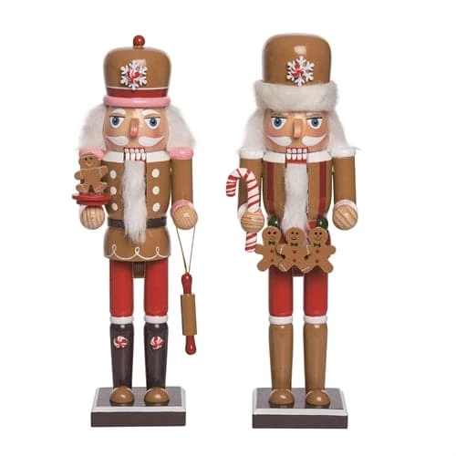 The Christmas Palace Nutcrackers 12" GINGERBREAD NUTCRACKER ASSORTED SET OF 2 1 The Christmas Palace Nutcrackers 12" GINGERBREAD NUTCRACKER ASSORTED SET OF 2