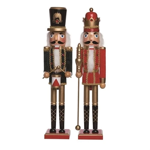 The Christmas Palace 2 FT GOLD ACCENT NUTCRACKERS ASSORTED SET OF 2 1 The Christmas Palace 2 FT GOLD ACCENT NUTCRACKERS ASSORTED SET OF 2