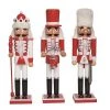 The Christmas Palace Nutcrackers 15" RED & WHITE NUTCRACKER ASSORTED SET OF 3