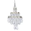 The Christmas Palace 3" CLEAR BEAD CHANDELIER ORNAMENT SET OF 8