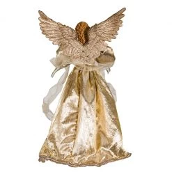 The Christmas Palace 16'' PLATINUM ANGEL TREE TOPPER WITH 10 LIGHTS Angels & Toppers