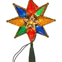 The Christmas Palace 8" TREE TOPPER MULTI COLOR STAR WITH 10 LIGHTS 5 The Christmas Palace 8
