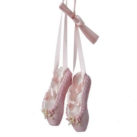 The Christmas Palace 8" PINK GLITTER BALLET SHOE ORNAMENT SET OF 2 Christmas Ornaments 1 The Christmas Palace 8" PINK GLITTER BALLET SHOE ORNAMENT SET OF 2 Christmas Ornaments
