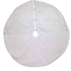 The Christmas Palace 48" SILVER GLITTER SWIRL TREE SKIRT 5 The Christmas Palace 48