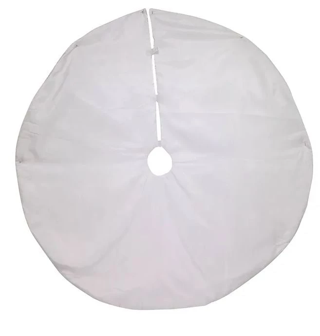 The Christmas Palace 48" SILVER GLITTER SWIRL TREE SKIRT 3 The Christmas Palace 48" SILVER GLITTER SWIRL TREE SKIRT