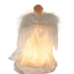 The Christmas Palace Angels & Toppers 9" WHITE & SILVER ANGEL TREE TOPPER 6 The Christmas Palace Angels & Toppers 9