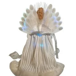 The Christmas Palace 12" FIBER OPTIC WHITE & SILVER ANGEL TREE TOPPER 9 The Christmas Palace 12