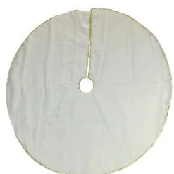 The Christmas Palace Skirts & Stockings 48" GOLD REINDEER & TREE APPLIQUE TREE SKIRT 5 The Christmas Palace Skirts & Stockings 48