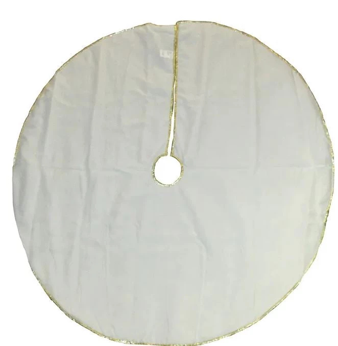 The Christmas Palace Skirts & Stockings 48" GOLD REINDEER & TREE APPLIQUE TREE SKIRT 3 The Christmas Palace Skirts & Stockings 48" GOLD REINDEER & TREE APPLIQUE TREE SKIRT