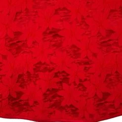The Christmas Palace 54" RED POINSETTIA TREE SKIRT