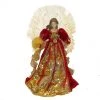 The Christmas Palace Angels & Toppers 18" RED & GOLD FIBER OPTIC ANGEL TREE TOPPER