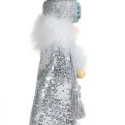 The Christmas Palace Nutcrackers 19" HOLLYWOOD ARCTIC BLUE & SILVER KING NUTCRACKER