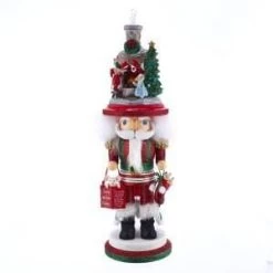 The Christmas Palace Nutcrackers 18" STOCKINGS ON FIREPLACE NUTCRACKER